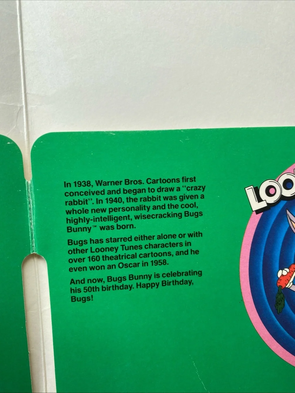 Looney Tunes Bugs‎ Bunny Mead Folder Portfolio Vintage 1989